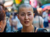 スキンヘッド画像　島根県　松江市　#スキンヘッド女子　#坊主頭　#坊主女子　#AI美女　　