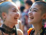 スキンヘッド画像　兵庫県　明石市　#スキンヘッド女子　#坊主頭　#坊主女子　#AI美女　　