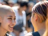 スキンヘッド画像　島根県　出雲市　#スキンヘッド女子　#坊主頭　#坊主女子　#AI美女　　